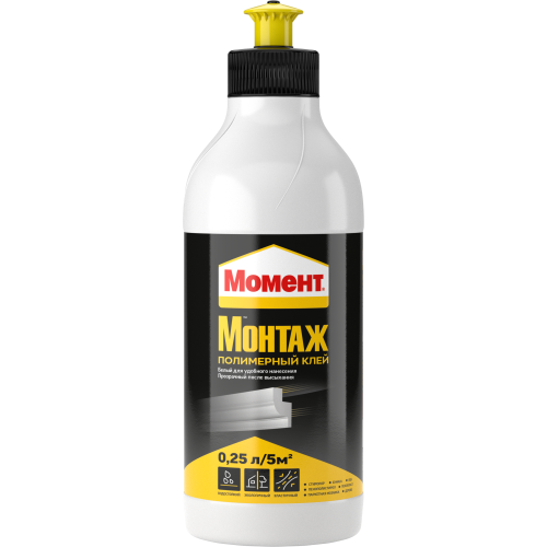 клей монтажный полимерный «момент монтаж» 0.25 л момент б0022977 от BTSprom.by