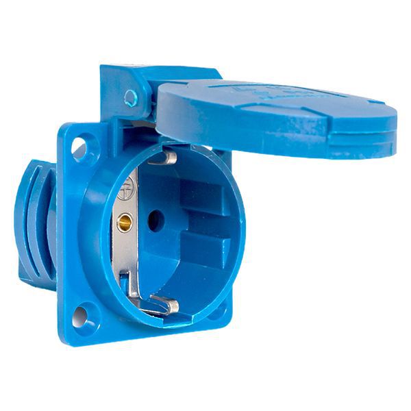 розетка панельная 112 скрытая 2p+pе 16а 220в ip44 с защ. крышкой ekf ps-112-16-220 от BTSprom.by