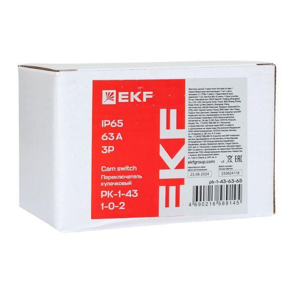  Переключатель кулачковый ПК-1-43 3п 63А "1-0-2" IP65 EKF pk-1-43-63-65 фото в каталоге от BTSprom.by