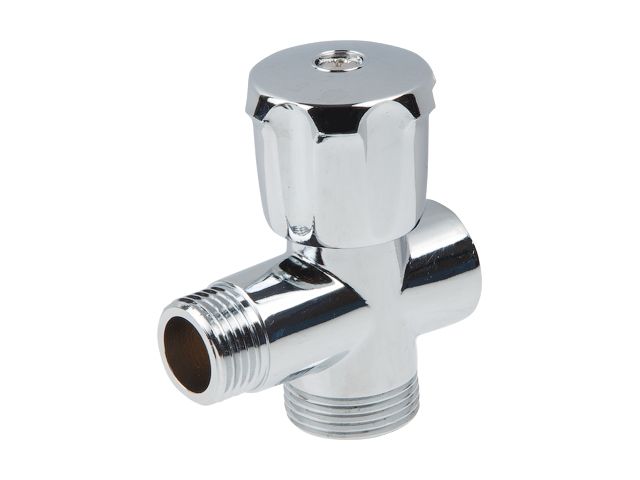 кран вентильный 1/2" нар. х 3/4" нар. х 1/2" вн. для стир. машины хром., av engineering (латунь, макс.  10 бар, макс.  110 °с) ave255123412 от BTSprom.by