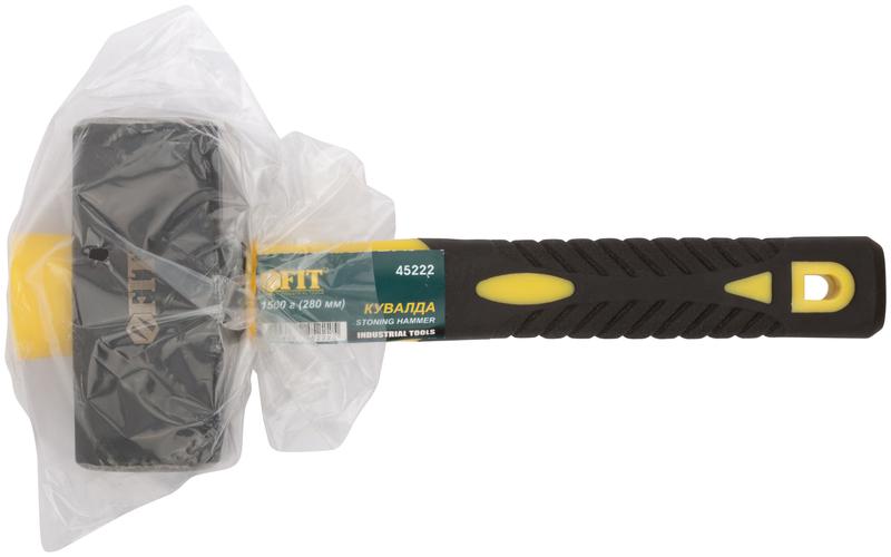  Кувалда кованая Профи 1.5кг фибергласовая усилен. ручка FIT 45222 фото в каталоге от BTSprom.by