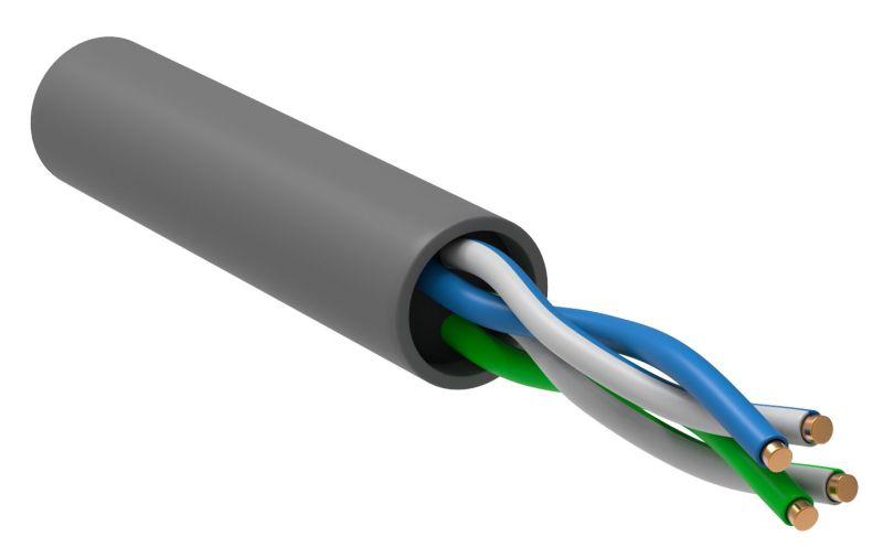 кабель витая пара u/utp кат.5e 2х2х24awg solid cca pvc сер. (м) generica bc1-c5e02-111-305-g от BTSprom.by