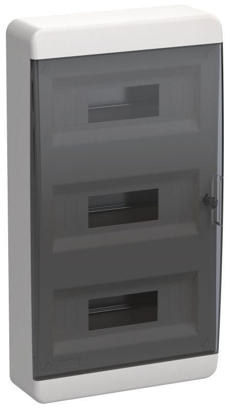 корпус щрн-п-36 tekfor ip41 черн. прозр. дверь пластик. iek tf5-kp12-n-36-41-k01-k03 от BTSprom.by