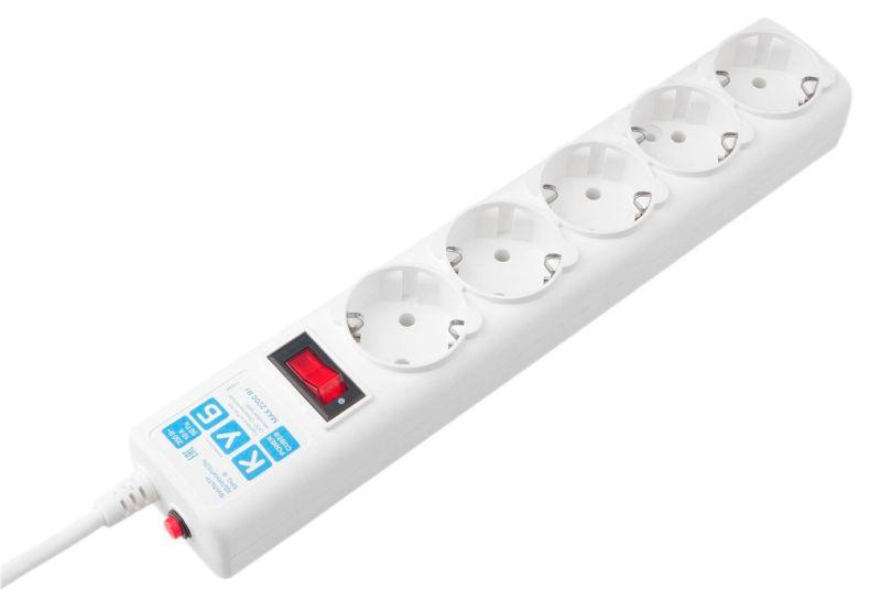 удлинитель с сетевым фильтром 5х3м spg-b-10-white бел. (коробка) powercube 607261 от BTSprom.by