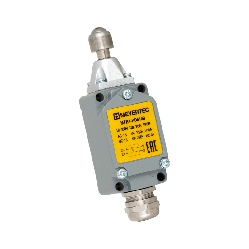 выключатель концевой mtb4-hd5109 ip66 плунжер стальной нажимной с подшипником овен 150806 от BTSprom.by