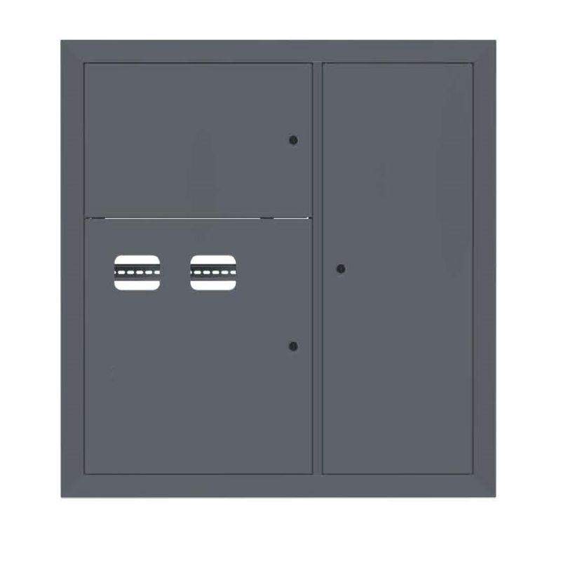 щит этажный 2кв. ral7024 (1000х950х150) proxima ekf mb29-v-2-ral7024 от BTSprom.by