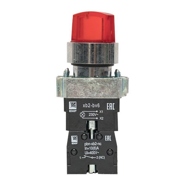  Переключатель BD33 3P с красн. подсветкой 230В NO PROxima EKF xb2-bk33-r-230 фото в каталоге от BTSprom.by