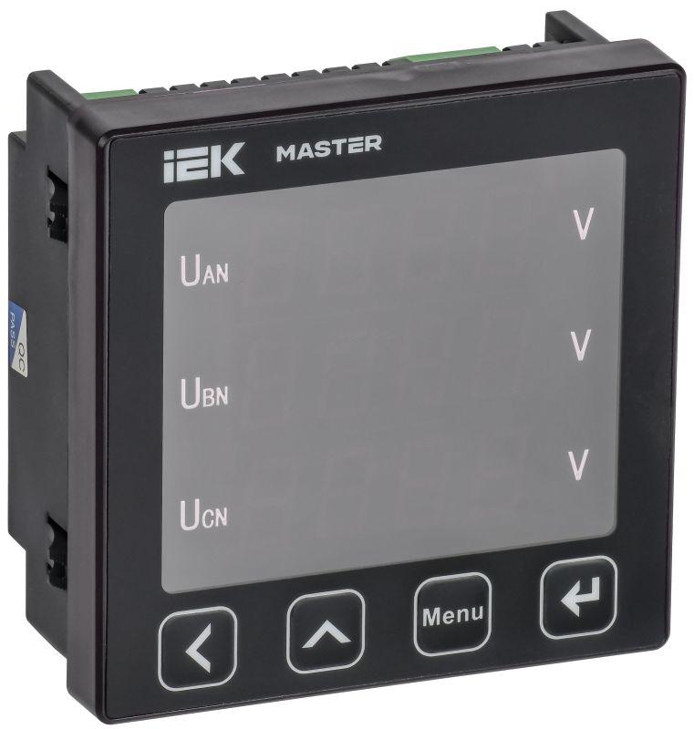 вольтметр цифровой щитовой 3ф rs-485 96х96 led master iek mi-dv21-6-3-1-led от BTSprom.by