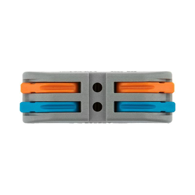  Клемма строительно-монтажная СМК проходная 222-422 2п 0.08-4кв.мм сер. (уп.5шт) Rexant 07-6263-2-05 фото в каталоге от BTSprom.by