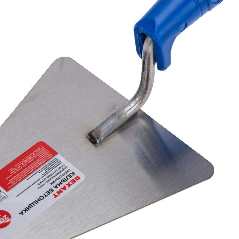  Кельма бетонщика 200мм нержавеющая сталь пластмас. ручка Rexant 89-2201 фото в каталоге от BTSprom.by
