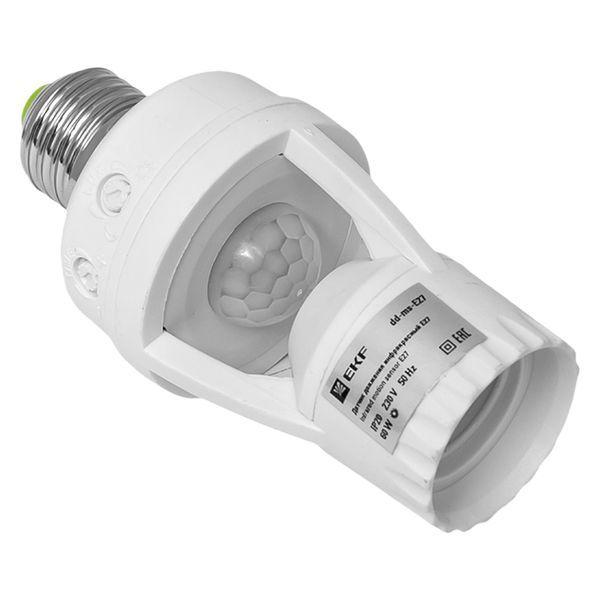  Датчик движения (ИК) E27 60Вт 360гр. до 7м IP20 PROxima EKF dd-ms-E27 фото в каталоге от BTSprom.by