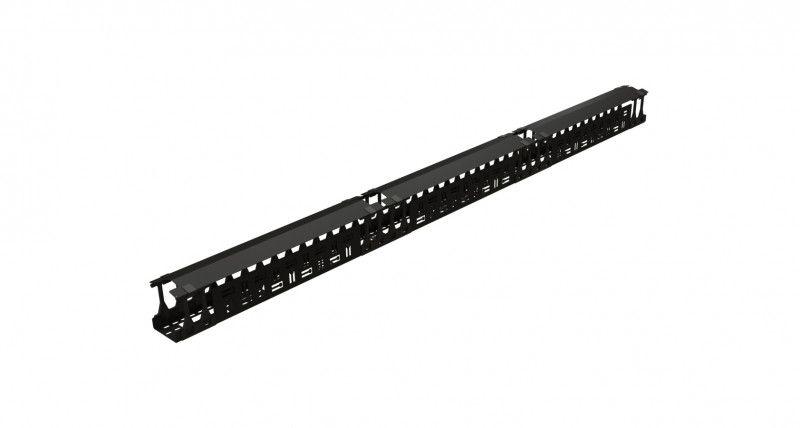 органайзер кабельный вертикальный cmf-r42u-f106-сs-ral9005 для шкафов tsr с крышкой для профиля тип f hyperline 483756 от BTSprom.by