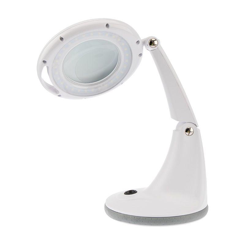  Лупа настольная малая 3Х+доп.12Х с подсвет. 48 LED бел. Rexant 31-0245 фото в каталоге от BTSprom.by
