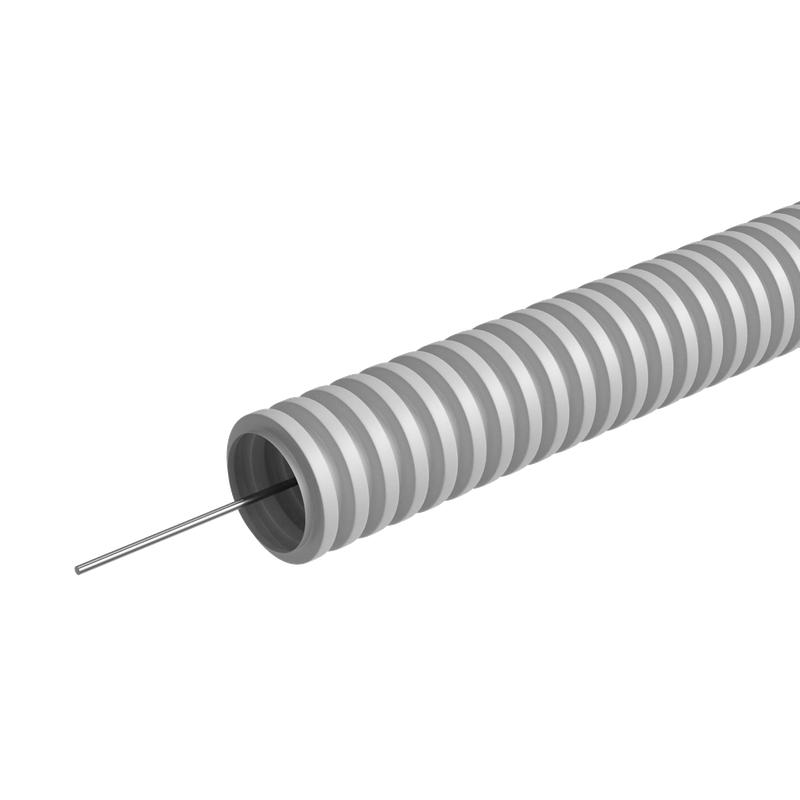 труба гофрированная пвх легкая d25мм km-frtgpvc-25 с протяжкой самозатух. (уп.50м) км lo63884 от BTSprom.by