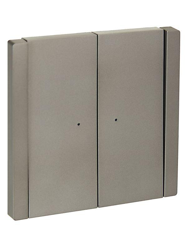 выключатель проходной 2-кл. сп forte&piano 10а fp508 с индикацией сталь iek fp-v22-1-10-1-k46 от BTSprom.by