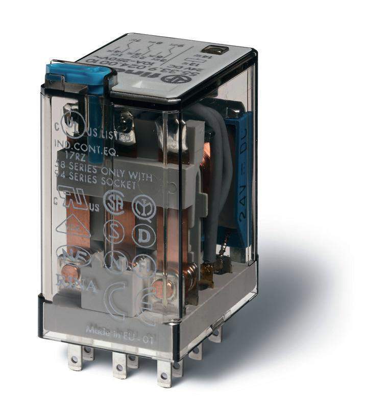 реле миниатюрное универсальное электромеханич. монтаж в розетку 3co 10а agni+au 125в ac rti опции: кнопка тест + led finder 553381255050 от BTSprom.by реле миниатюрное универсальное электромеханич. монтаж в розетку 3co 10а agni+au 125в ac rti опции: кнопка тест + led finder 553381255050 от BTSprom.by