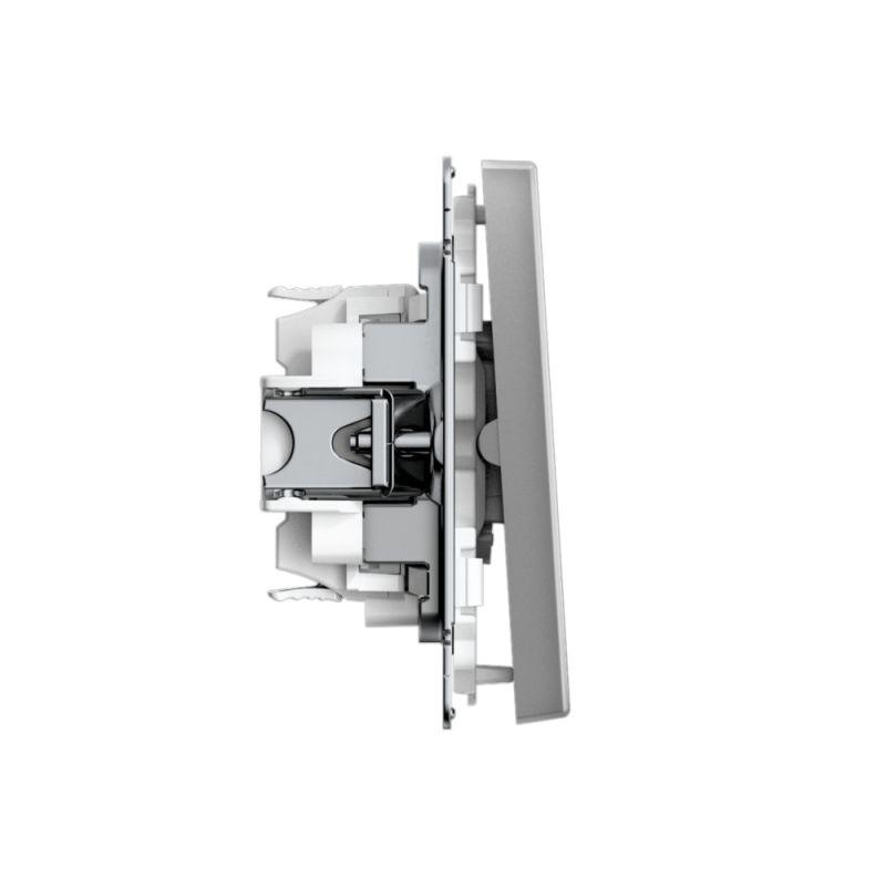  Переключатель 2-кл. ArtGallery 10AX быстрозажим. клем. механизм сталь SE GAL000965S фото в каталоге от BTSprom.by