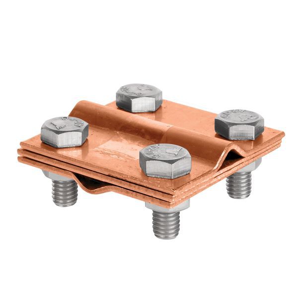 зажим крестовидный прут-прут (3 пластины 57х57мм) cu proxima ekf lp-55758-cu от BTSprom.by