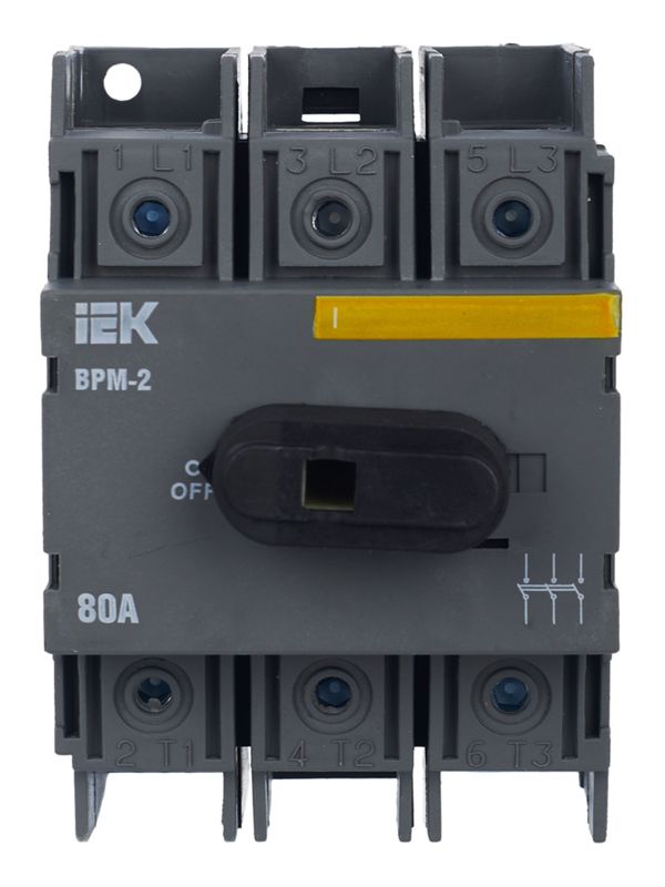  Выключатель-разъединитель модульный 3п 80А ВРМ-2 KARAT IEK MVR20-3-080 фото в каталоге от BTSprom.by