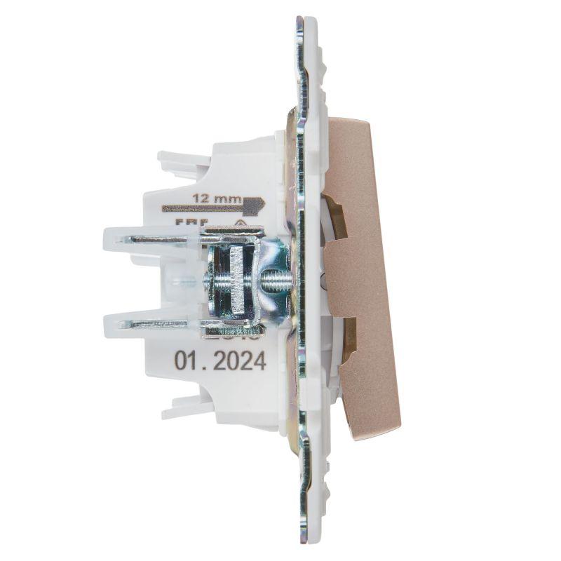  Выключатель проходной 2-кл. SKANDY 10А SK-V05Sa песочн. IEK SK-V22-0-10-K98 фото в каталоге от BTSprom.by