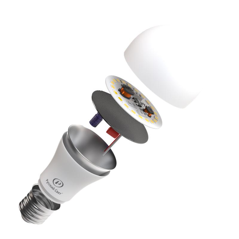 Лампа светодиодная RS A60 E27 12W 220-240V 2700К 12Вт 1200лм Ra 90 грушевидная Русский Свет 15010345040 фото в каталоге от BTSprom.by Лампа светодиодная RS A60 E27 12W 220-240V 2700К 12Вт 1200лм Ra 90 грушевидная Русский Свет 15010345040 фото в каталоге от BTSprom.by