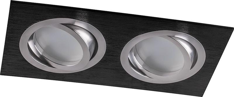 светильник потолочный встраиваемый mr16 g5.3 черн. хром dl2802 feron 32641 от BTSprom.by