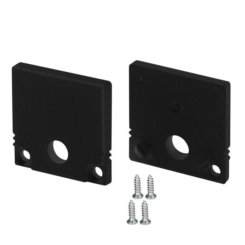 заглушка sl-slim20-h20 black с отверстием пластик (комплект) arlight 047637 от BTSprom.by