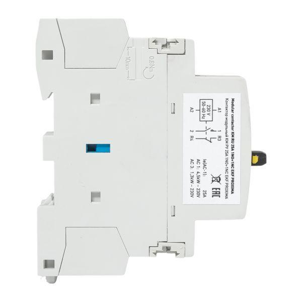  Контактор модульный КМ РУ 25А 1NO+1NC (1 мод.) PROxima EKF km-1m-25-11 фото в каталоге от BTSprom.by