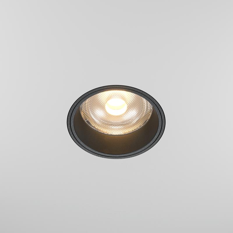  Светильник FOCUS LED 12Вт 3000К 60град. встраив. Maytoni DL125-L12-3K-TRS-B фото в каталоге от BTSprom.by