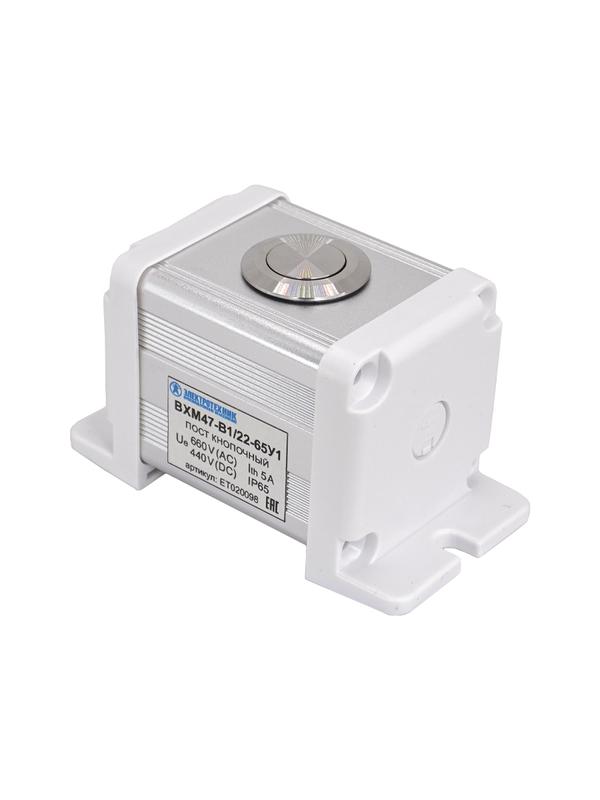 пост управления bxm47-b1/22-65у1 1 цилиндрическая кнопка 1c1no1nc серебр. электротехник et020098 от BTSprom.by