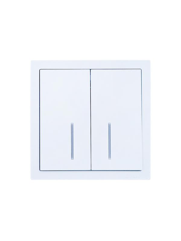  Выключатель 2-кл. с индик. СП ZIMA IP20 10А безвинт. зажим бел. LEZARD 704-0288-112QC фото в каталоге от BTSprom.by