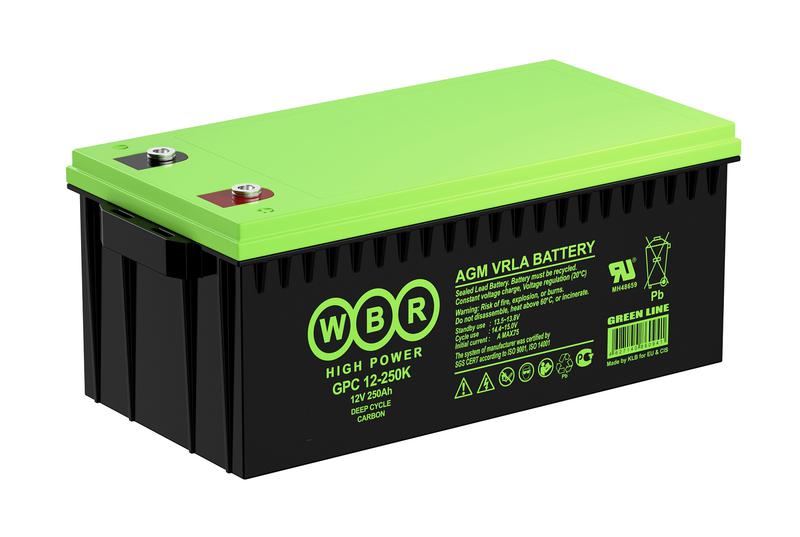  Аккумулятор тяговый 12В 250А.ч WBR GPC12-250K WBR фото в каталоге от BTSprom.by