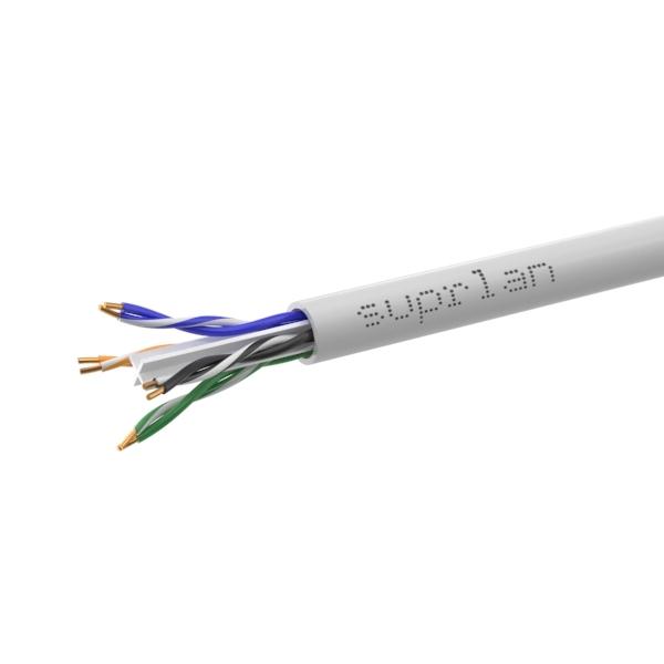 кабель витая пара u/utp кат.6 4х2х23awg solid cu pvc six сер. (м) suprlan 01-0316-1 от BTSprom.by