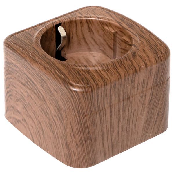  Розетка 1-м ОП Минск 16А IP20 с заземл. темн. дерево EKF EGR16-028-40 фото в каталоге от BTSprom.by