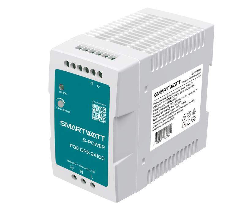 блок питания импульсный pse drs 24100 s-power 24в 100вт 4а smartwatt 4512020450018 от BTSprom.by