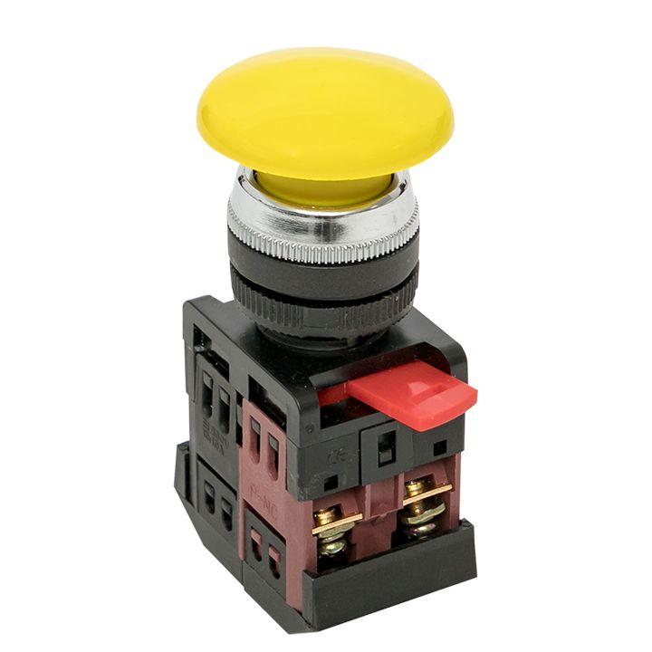 кнопка "грибок" aea-22 no+nc желт. ekf pbn-aea-o от BTSprom.by