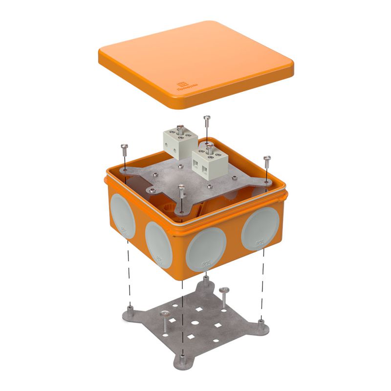 коробка огнестойкая оп двухкомпонентн. 60-0300-fr6.0-4 е15-е120 100х100х50 промрукав 60-0300-fr6.0-4 от BTSprom.by