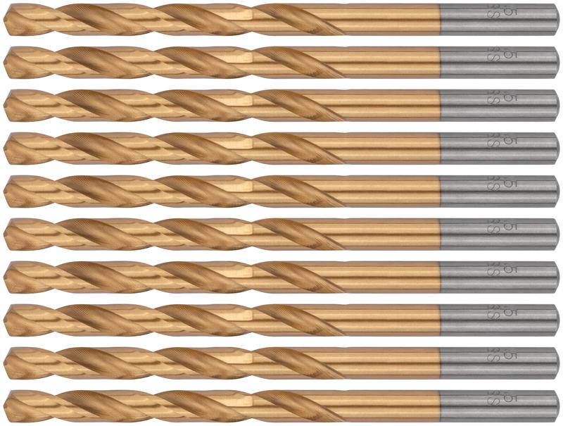 Сверло HSS по металлу титановое покрытие 5.5мм (уп.10шт) FIT 34155 фото в каталоге от BTSprom.by