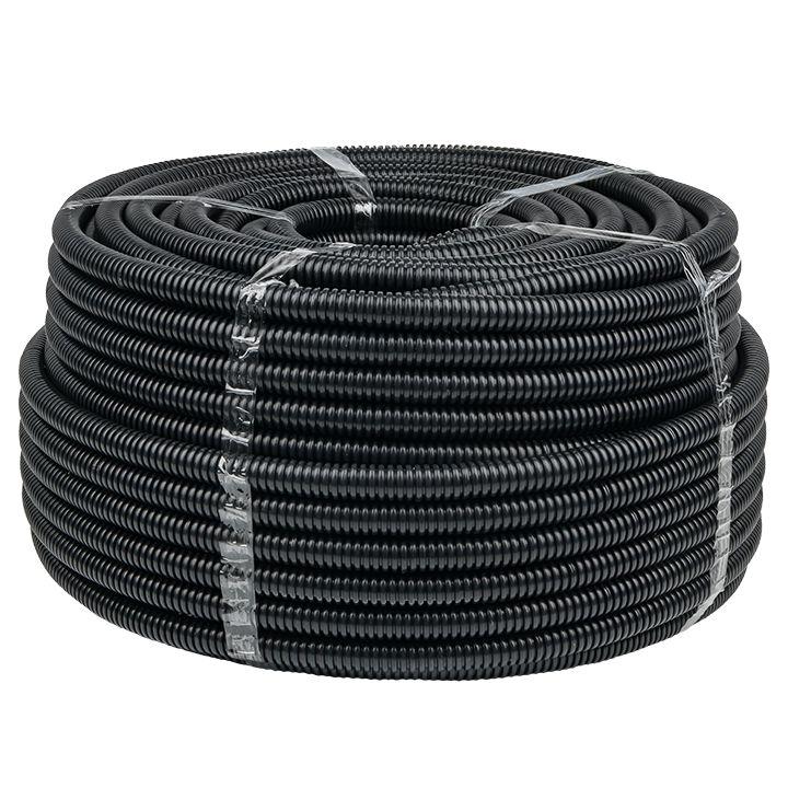 труба гофрированная frhf d50мм с протяжкой черн. (уп.20м) plast proxima ekf frhf-50 от BTSprom.by