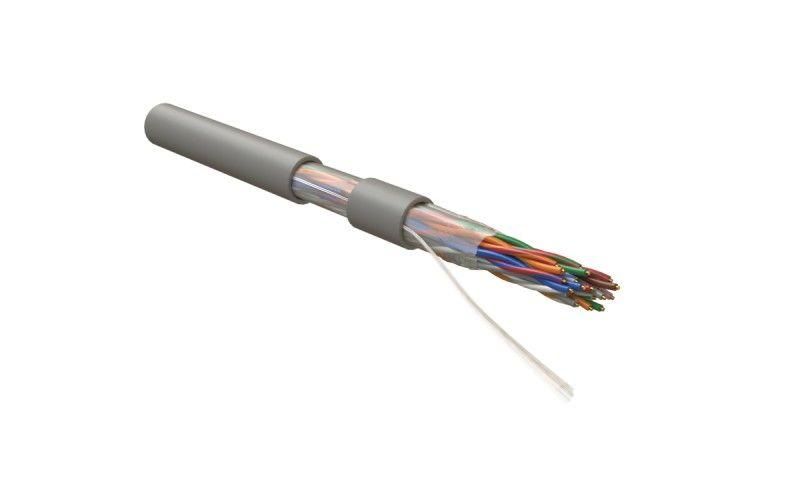 кабель витая пара u/utp кат.5 10 пар 24 awg ож solid lszh нг(а)-hf -20град.c- +60град.c uutp10w-c5-s24-in-lszh-gy сер. hyperline 445183 от BTSprom.by