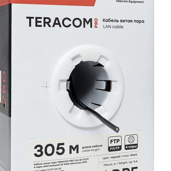  Кабель витая пара F/UTP кат.5E 4 пары 24 AWG solid внешн. LDPE черн. (м) TERACOM PRO EKF TRP-5EFTP-04PE-BK-OUT3 фото в каталоге от BTSprom.by
