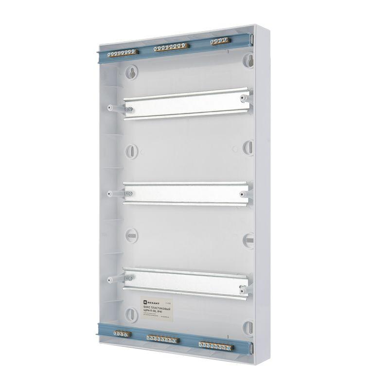  Бокс ЩРН-П-36 IP41 пластик. бел. Rexant 11-0336 фото в каталоге от BTSprom.by