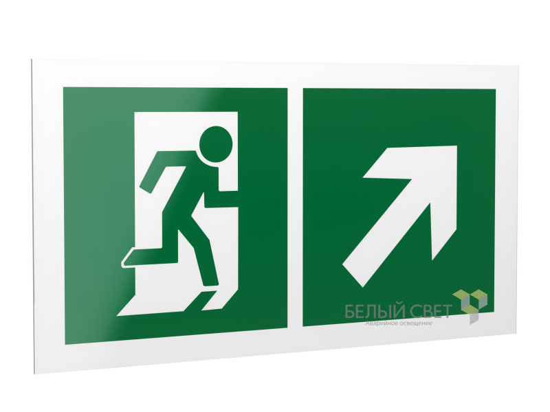 рассеиватель bs-dr-4.e37"напр. к эвакуац. выходу направо вверх" белый свет a21019 от BTSprom.by