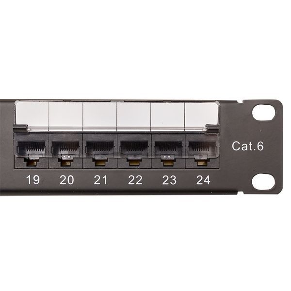  Патч-панель 19дюйм 1U кат.6 UTP неэкранир. 24 порта RJ45 Dual IDC TERACOM PRO EKF TRP-PPNL-6UTP-1U24 фото в каталоге от BTSprom.by