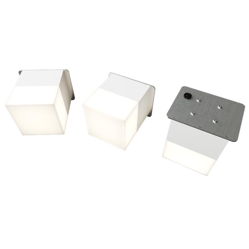 светильник светодиодный rve-lbx-lumo40-plaza7510-3-gr квадрат грильято 3шт 65х65х80мм 14вт встраиваемый 4000к бел. rvelektro rve00003272 от BTSprom.by