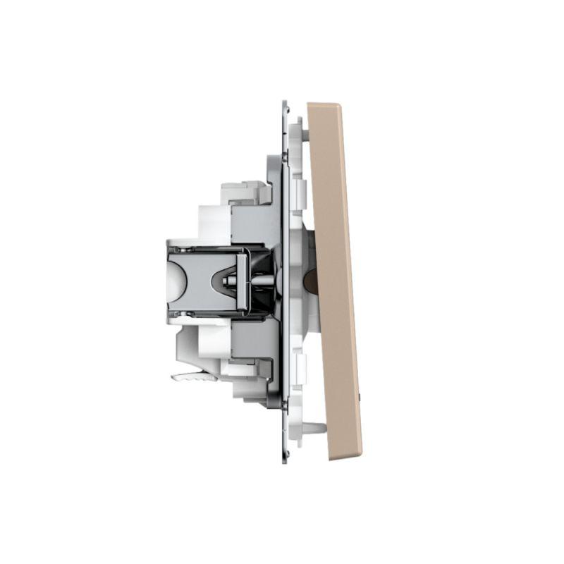  Выключатель 1-кл. ArtGallery 10AX с подсветкой быстрозажим. клем. механизм песочн. SE GAL001213S фото в каталоге от BTSprom.by