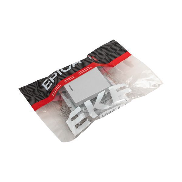  Выключатель 1-кл. СП Эпика с подсветкой механизм алюм. EKF UP1-SWA-14 фото в каталоге от BTSprom.by