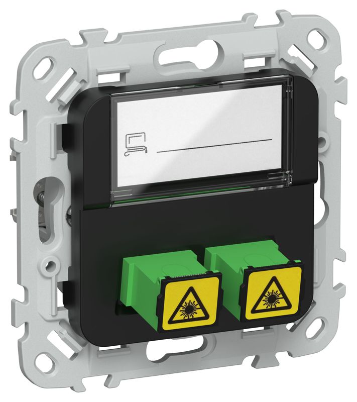 розетка 2-м сп flite ров-2-флч оптоволокон. механизм черн. iek fi-ko20-k02 от BTSprom.by