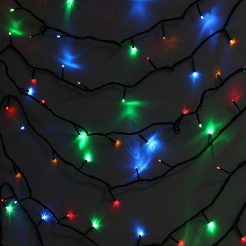  Гирлянда светодиодная "Нить" 10м 100LED 8 режимов зел. пр. 220В IP20 мультиколор ЭРА Б0041893 фото в каталоге от BTSprom.by