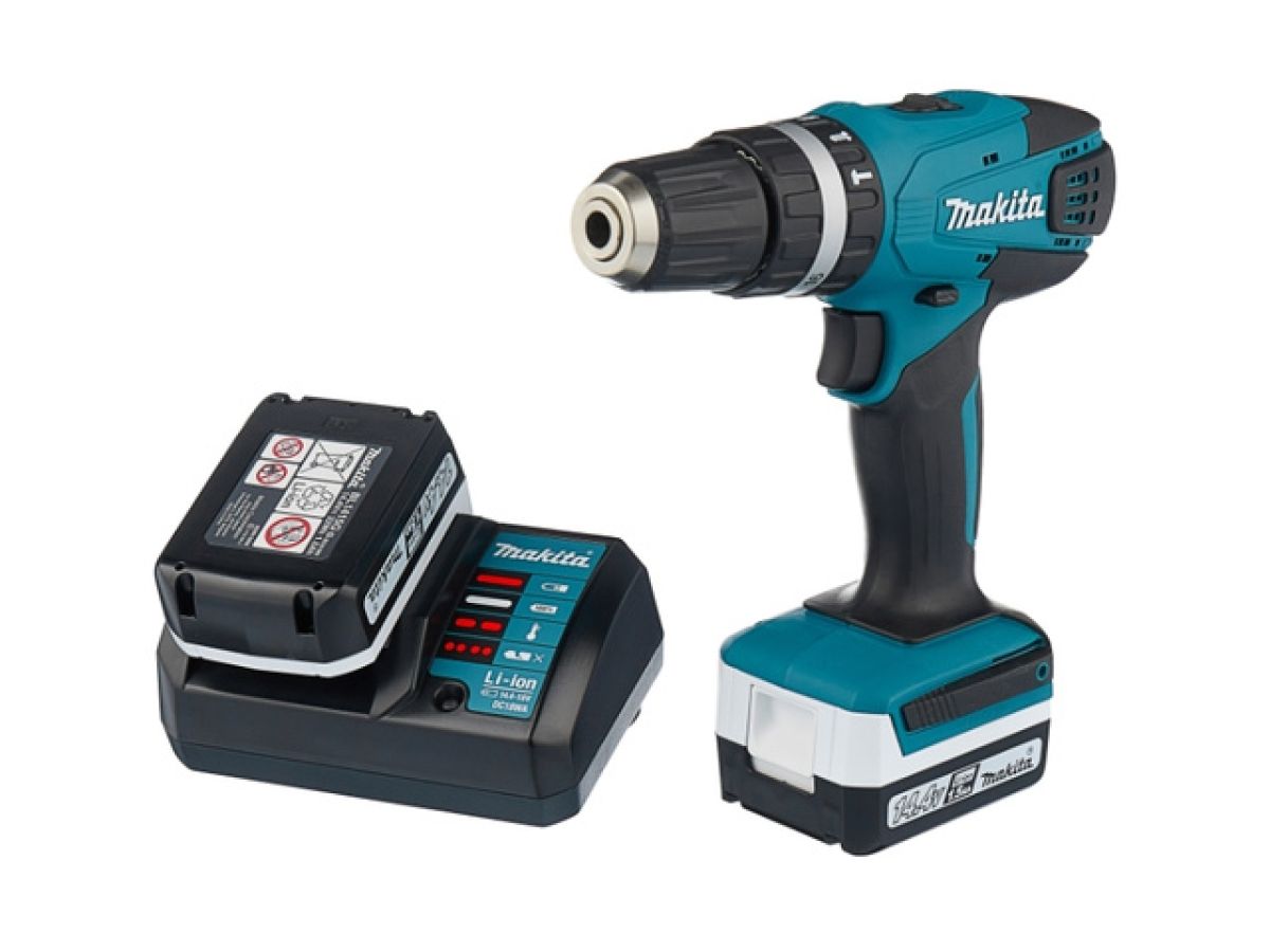аккум. ударная дрель-шуруповерт makita hp 347 dwe в чем. (14.4 в, 2 акк., 1.5 а/ч li-ion, 2 скор., 30 нм, шурупы до 13 мм, сверление в металле до 8 ммg-series) hp347dwe от BTSprom.by